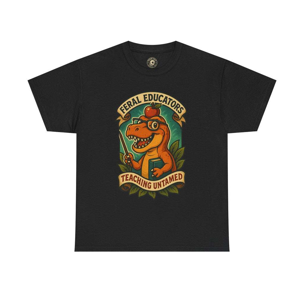 Feral Educators Tee, Fun Teacher Shirt, Unisex Cotton Tee, Gift for Educators, Classroom Apparel, Teacher Appreciation Day