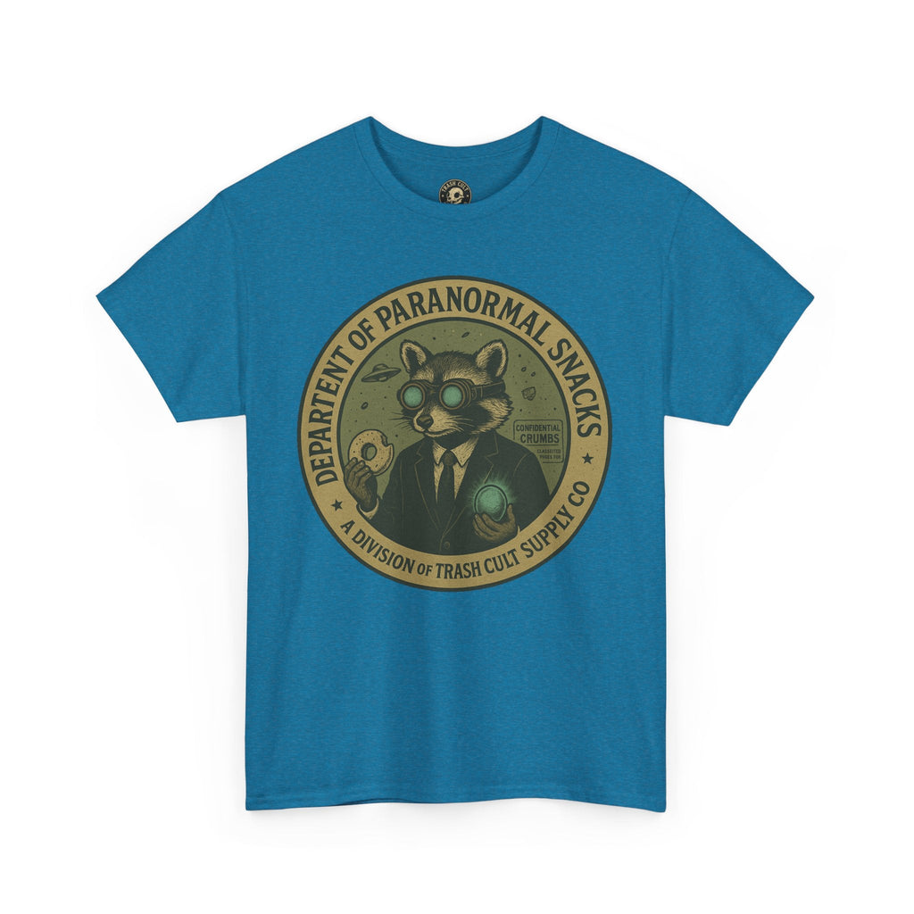 Department of Paranormal Snacks Shirt – Trash Cult Supply Co – Vintage Cryptid Division Tee – Gildan 5000