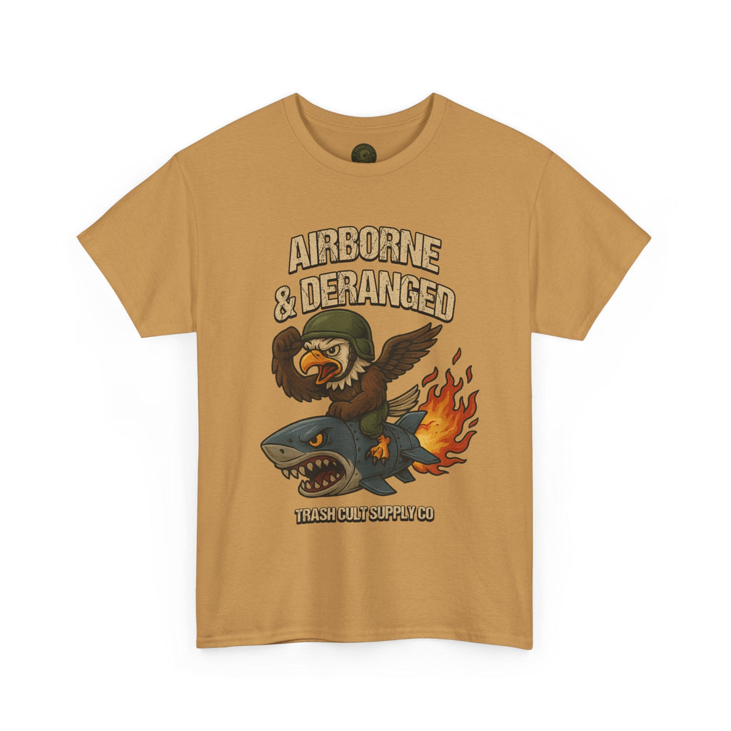 Airborne & Deranged T-Shirt – Trash Cult Supply Co. | Gildan 5000 Heavy Cotton Tee