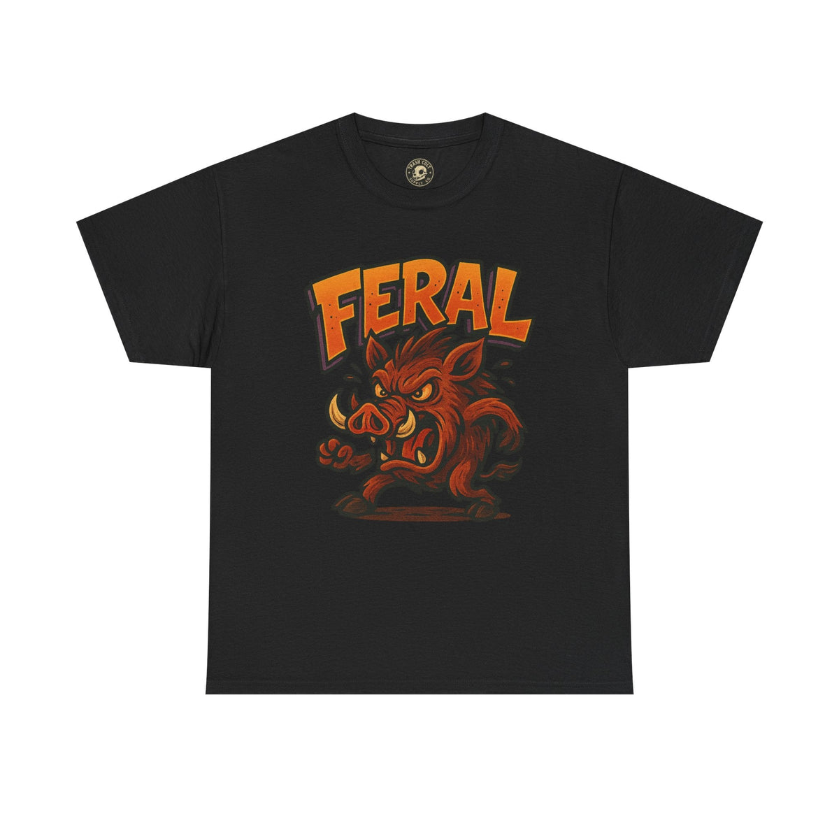 Feral Boar T-Shirt – Bold Unisex Animal Graphic Tee | Funny Cotton Shirt for Chaos Creatures