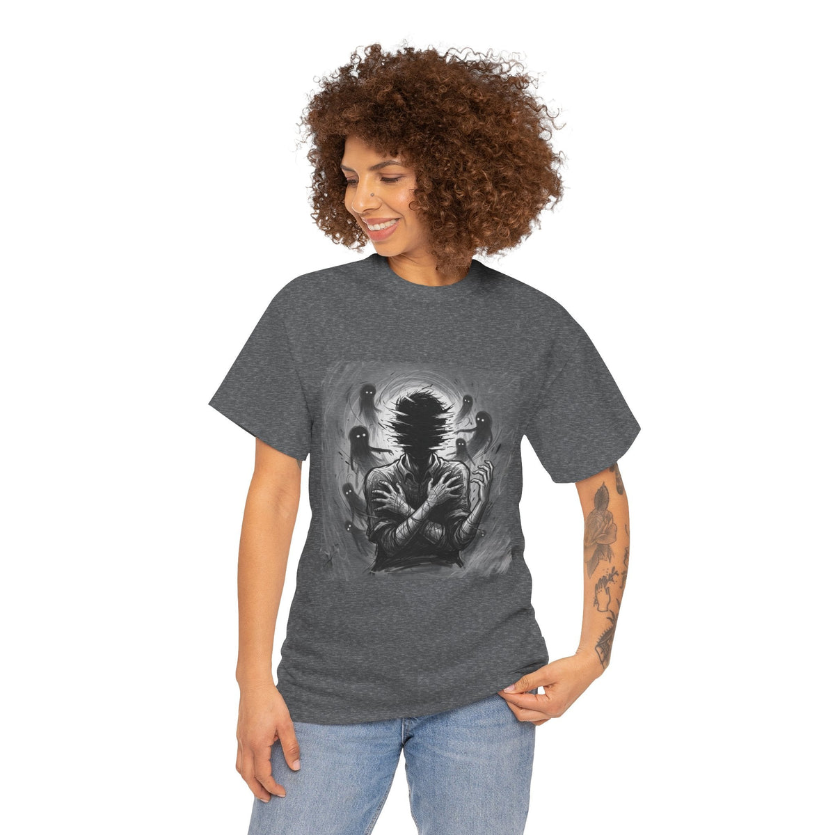 Xian Allen x Trash Cult Shirt – “Don’t Let Them In” | Ghost Spiral Emotional Horror Tee