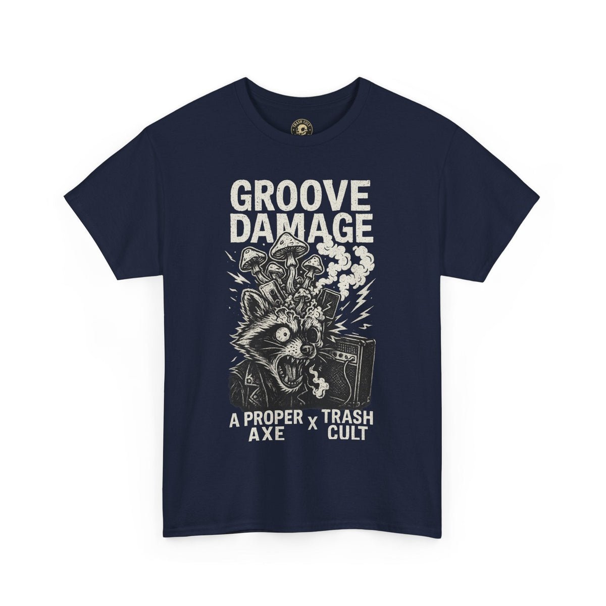 Groove Damage T-Shirt – A Proper Axe x Trash Cult Collab – Stoner Groove Punk Shirt