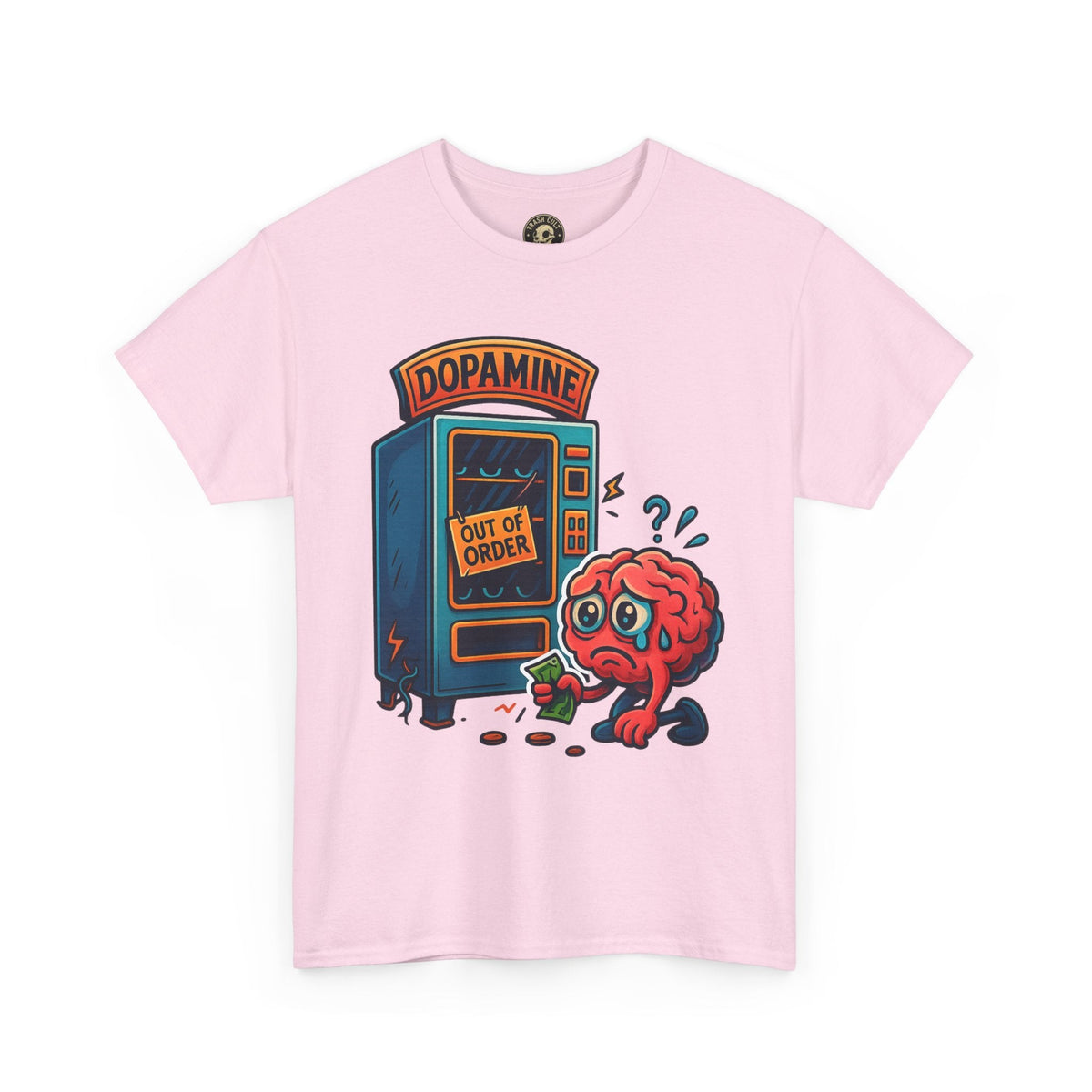 Dopamine Out of Order T-Shirt – Funny Quirky Mental Health Tee | Unisex Cotton Graphic Shirt