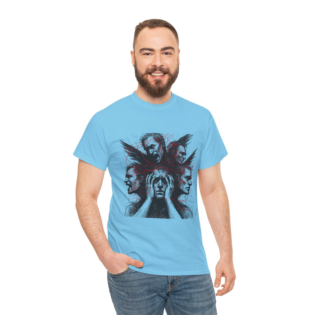Xian Allen x Trash Cult Shirt – “Loud Inside My Head” | Dark Illustrative Art Tee