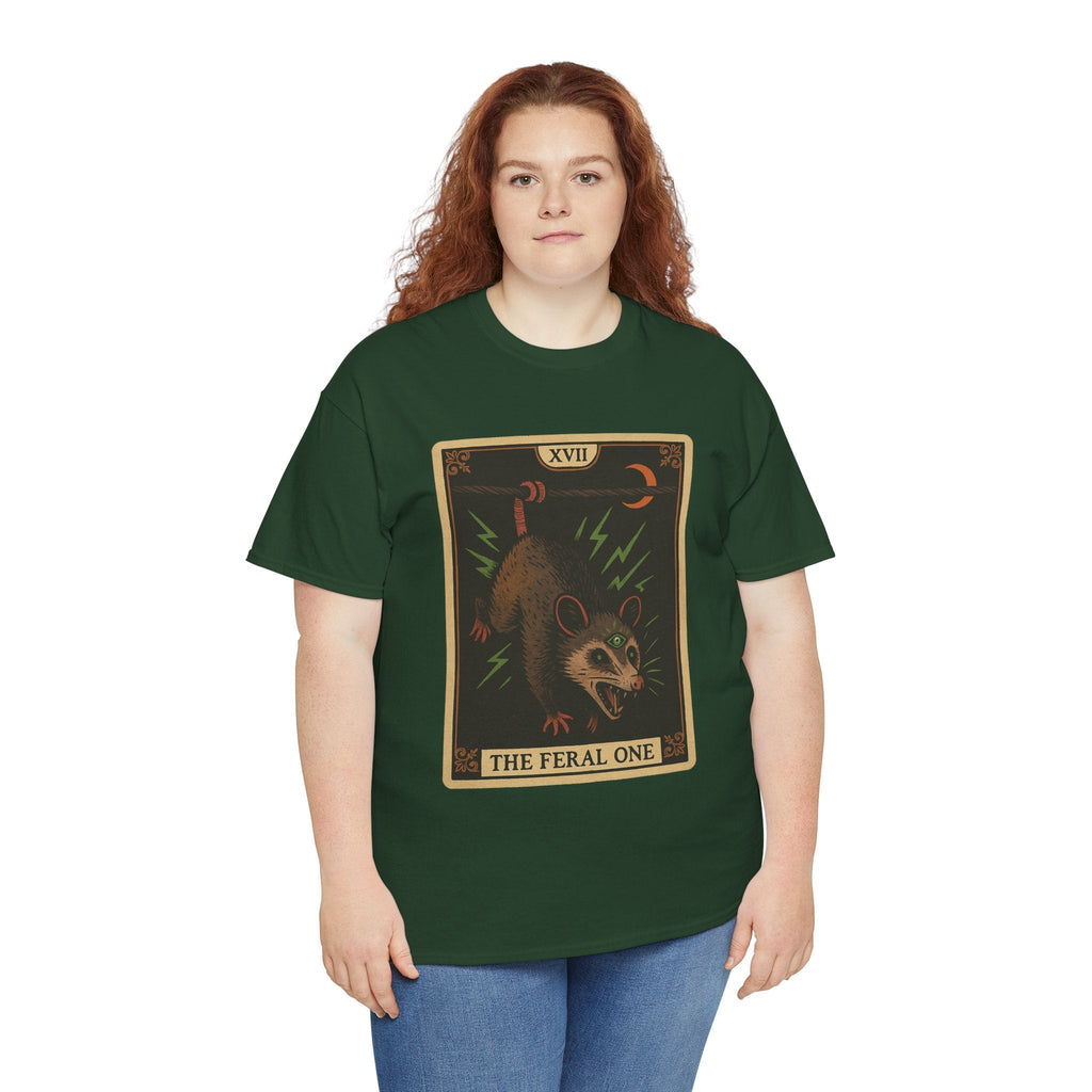 Feral One Graphic Tee - Quirky Unisex T-Shirt, Vintage Inspired, Animal Art, Casual Wear, Gifts for Him/Her