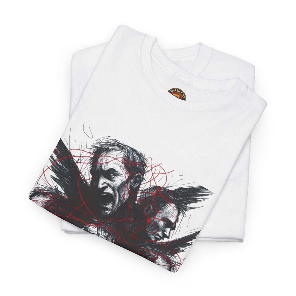 Xian Allen x Trash Cult Shirt – “Loud Inside My Head” | Dark Illustrative Art Tee
