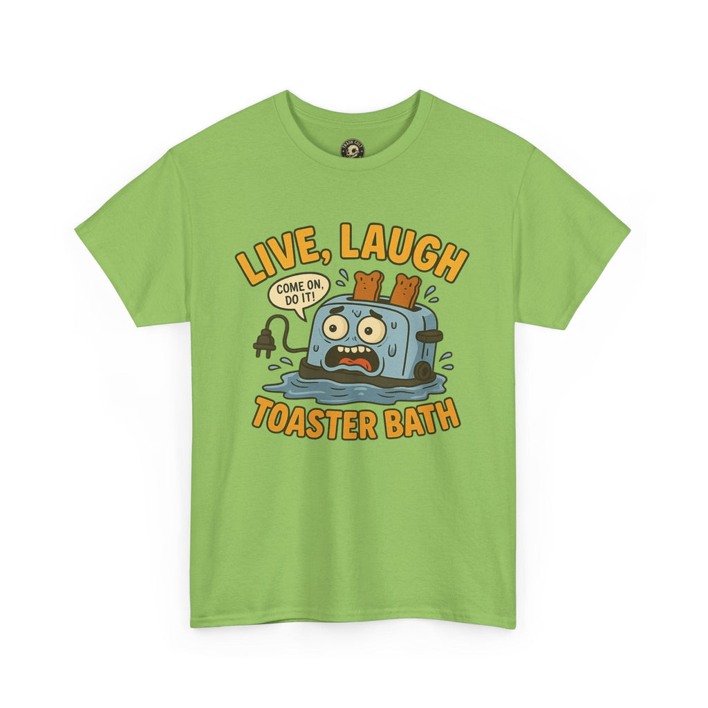 Funny Toaster Bath Tee, Humorous Unisex Shirt, Gift for Friends, Lightweight Cotton Tee, Birthday Party Outfit