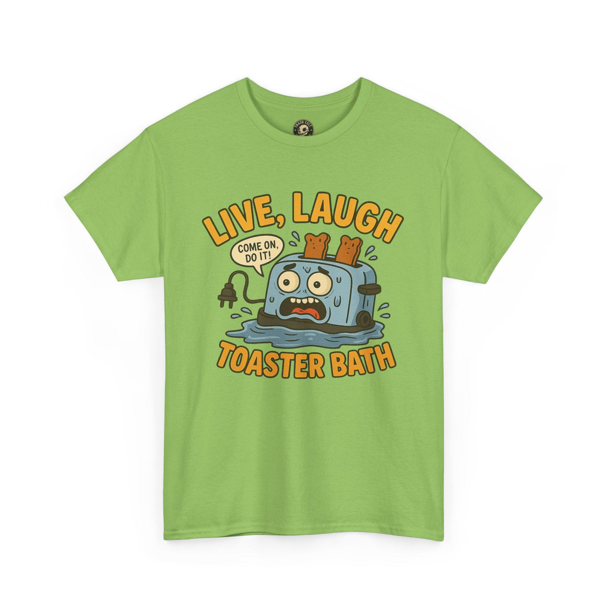 Funny Toaster Bath Tee, Humorous Unisex Shirt, Gift for Friends, Lightweight Cotton Tee, Birthday Party Outfit