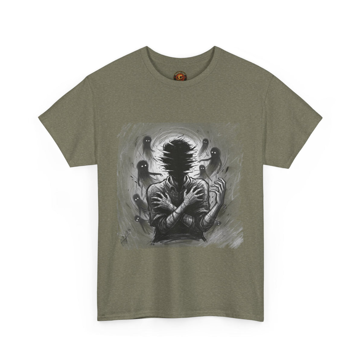 Xian Allen x Trash Cult Shirt – “Don’t Let Them In” | Ghost Spiral Emotional Horror Tee