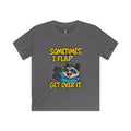 Sometimes I Flap Get Over It Raccoon Shirt – Autism Awareness Kids Tee