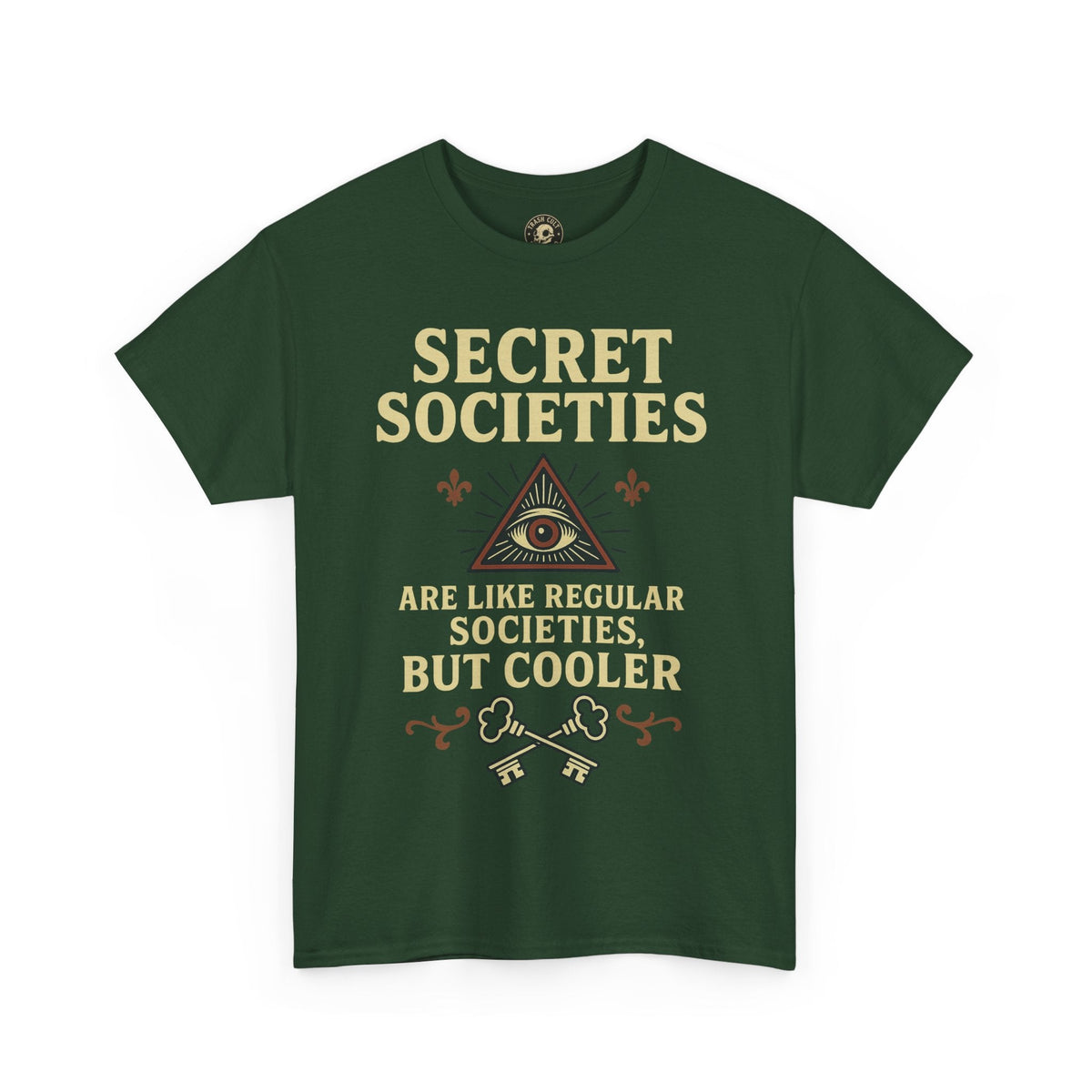 Secret Societies Shirt – Illuminati Eye Graphic Tee – Gildan 5000 Soft Cotton – Trash Cult Vintage Design
