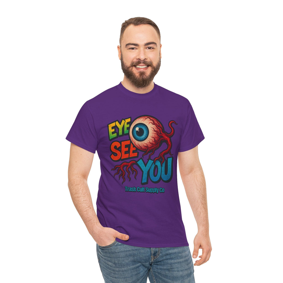 Eye See You Shirt – Creepy Eyeball Graphic Tee – Gildan 5000 Unisex