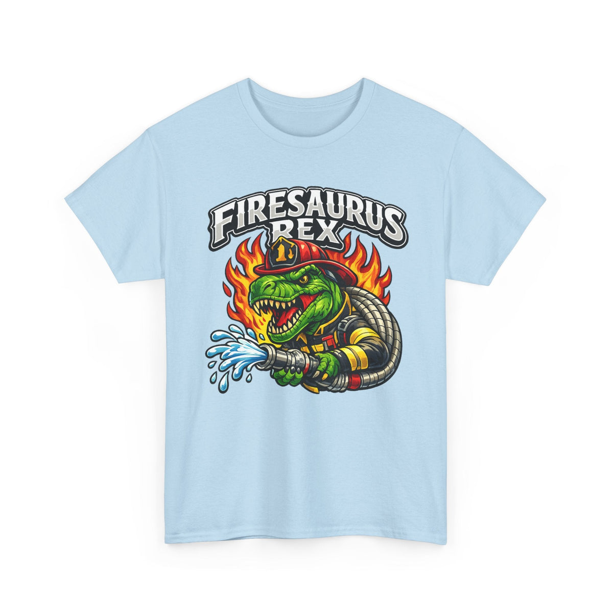Firesaurus Rex T-Shirt — Funny Firefighter Dinosaur Tee