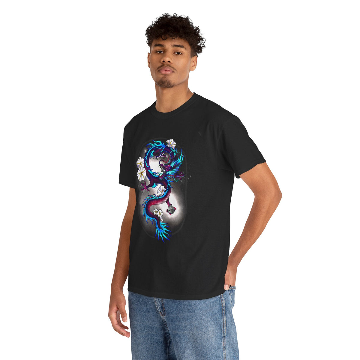 Electric Dragon Tattoo T-Shirt – Lara Davenport x Trash Cult Supply Co. Collab (Gildan 5000)