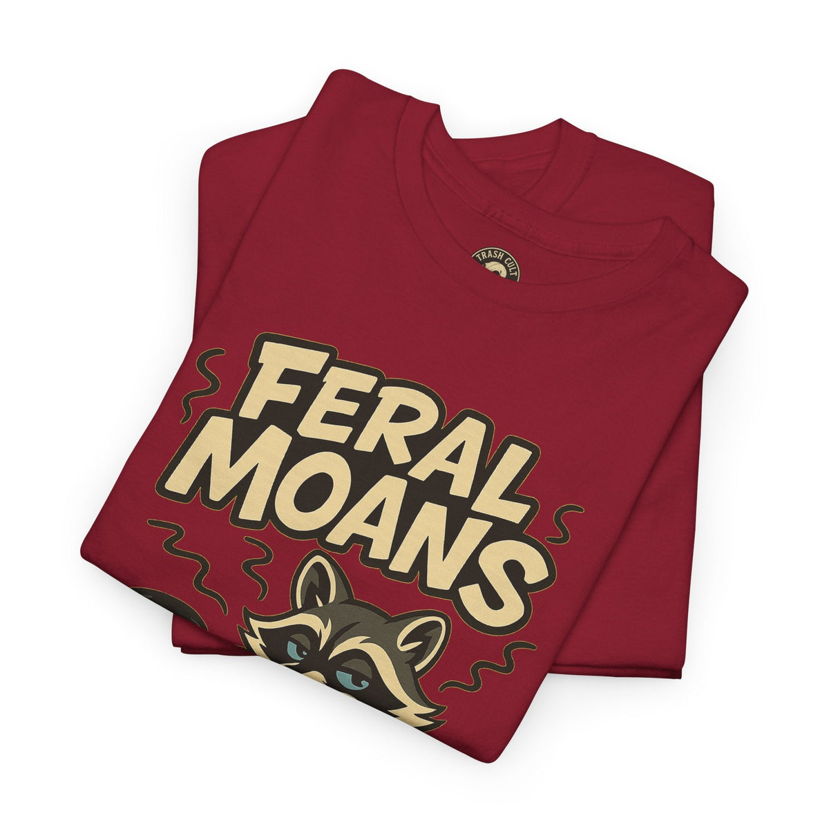 Feral Moans Unisex Heavy Cotton Tee, Funny Graphic Tee, Animal Lover Shirt, Casual Wear, Gift for Nature Enthusiasts