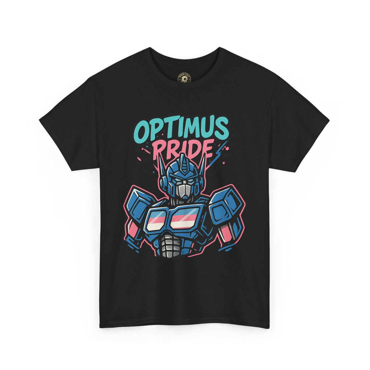 Optimus Pride T-Shirt – Trans Pride Robot Graphic Tee | Gildan 5000 Unisex Shirt