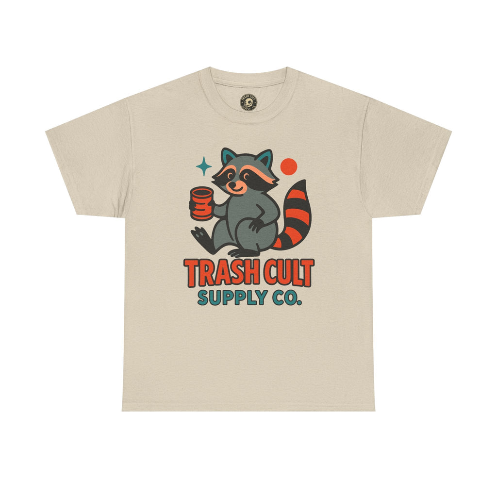 Trash Cult Supply Co. Unisex Heavy Cotton Tee, Eco-Friendly Tee, Gift for Raccoon Lovers, Cute Graphic T-Shirt, Trendy Streetwear, [...]
