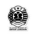 Memorial EMT Firefighter Die-Cut Magnet, Tribute to Heroes, First Responder Gift, Fridge Decor, Remembrance Magnet