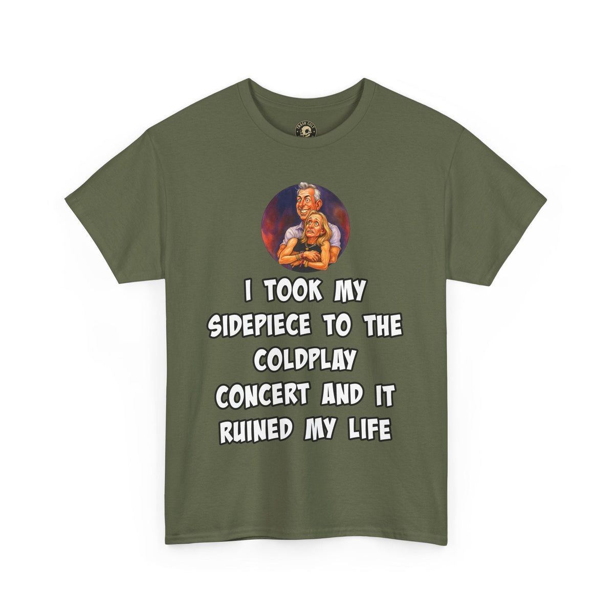 Funny CEO Concert Shirt – “I Took My Sidepiece to the Coldplay Concert” Meme Tee – Gildan 5000