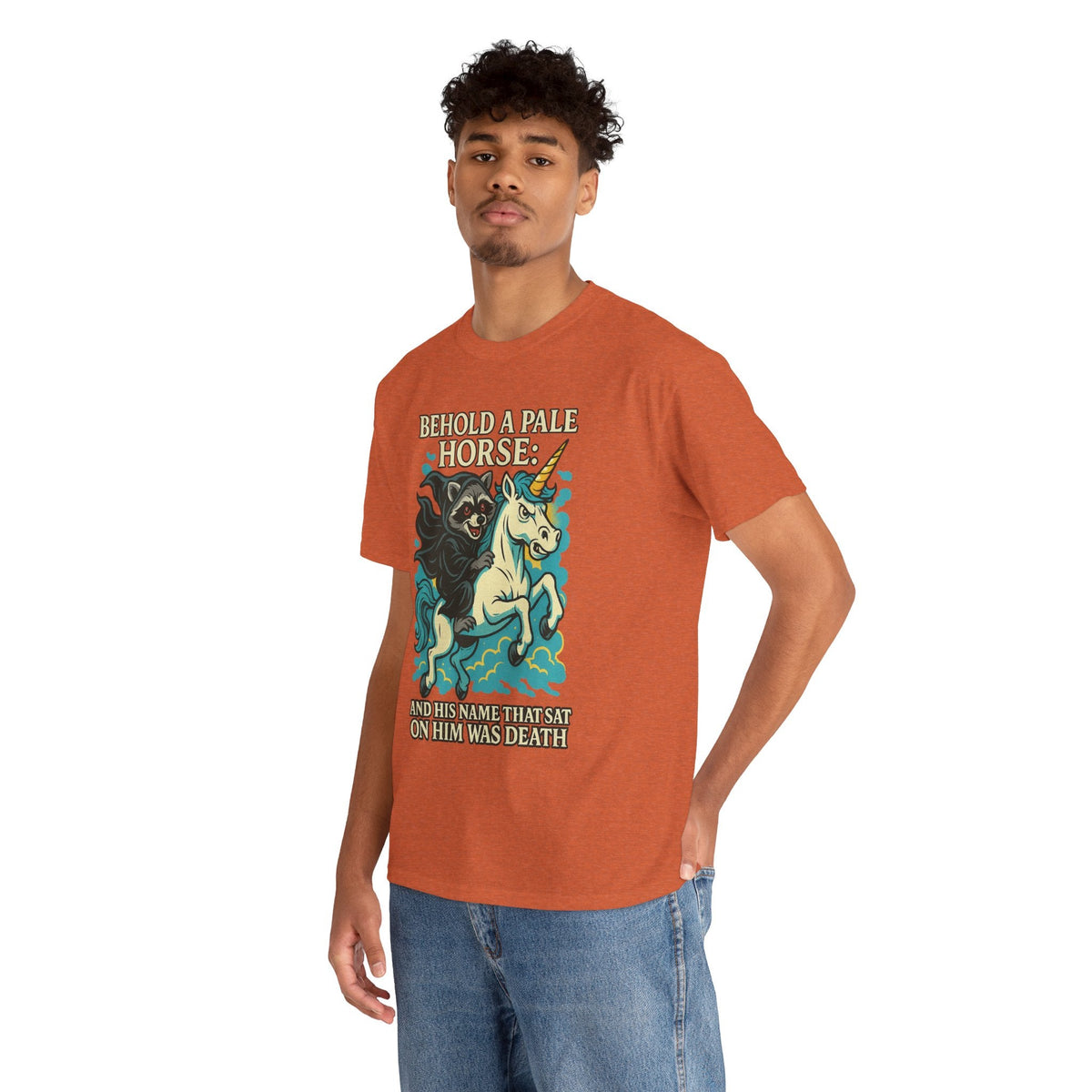 Behold a Pale Horse – Raccoon of Death Shirt | Gildan 5000 Unisex Tee