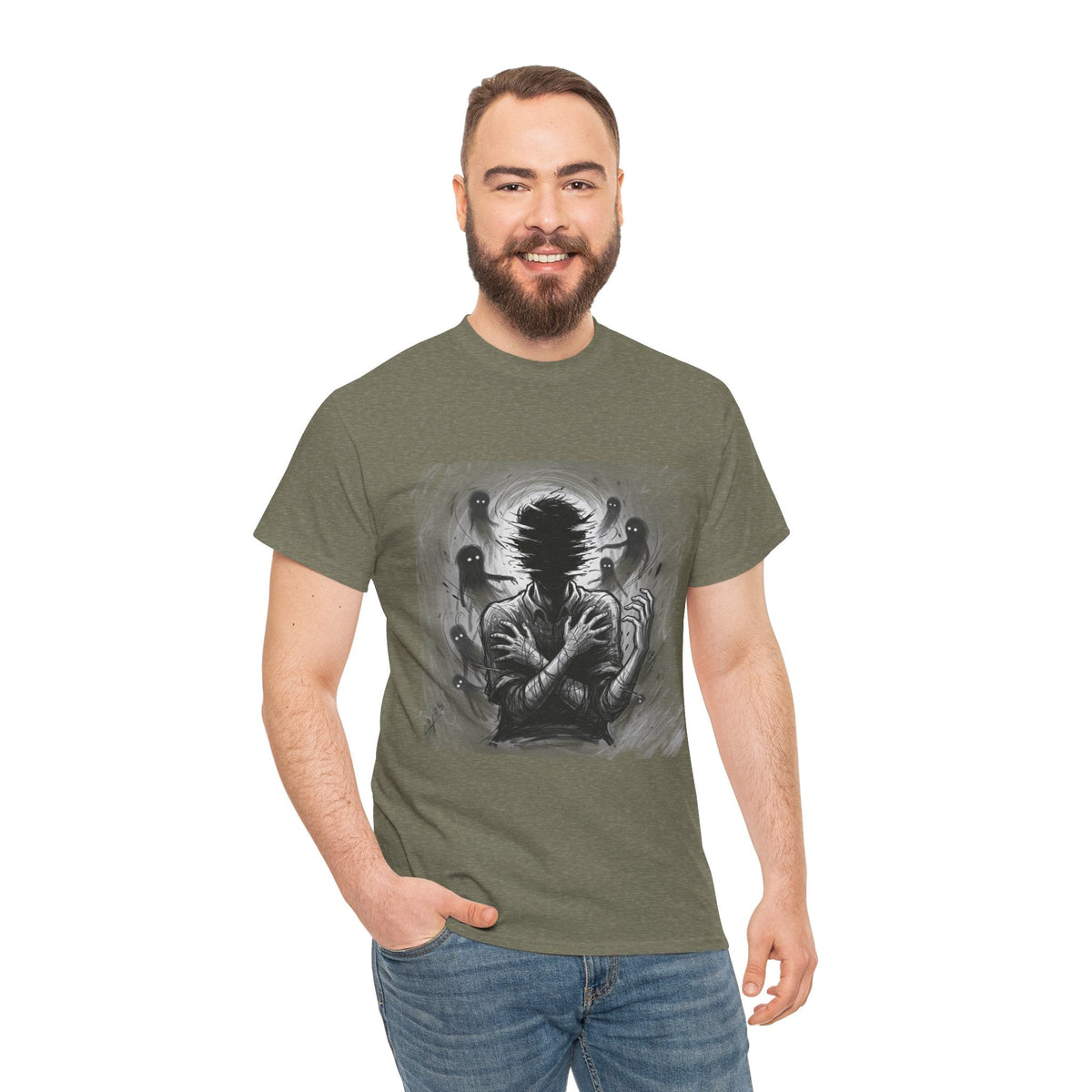 Xian Allen x Trash Cult Shirt – “Don’t Let Them In” | Ghost Spiral Emotional Horror Tee