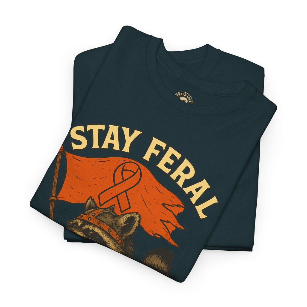 Stay Feral Fight MS Raccoon warrior shirt