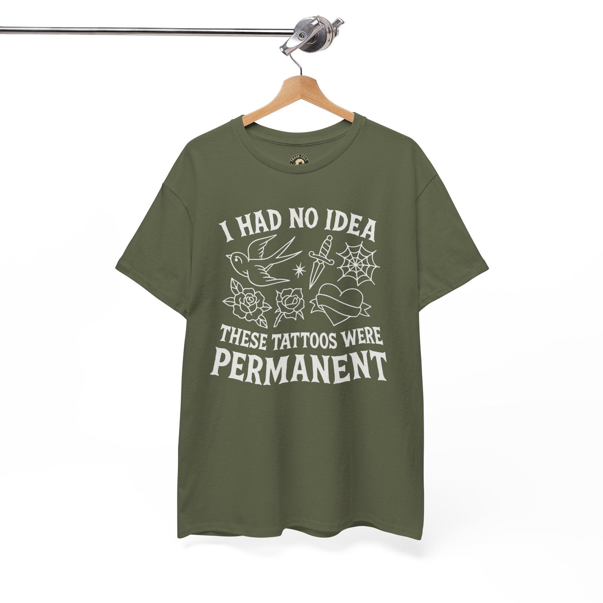 I Had No Idea These Tattoos Were Permanent Shirt – Funny Tattoo Flash Tee – Gildan 5000
