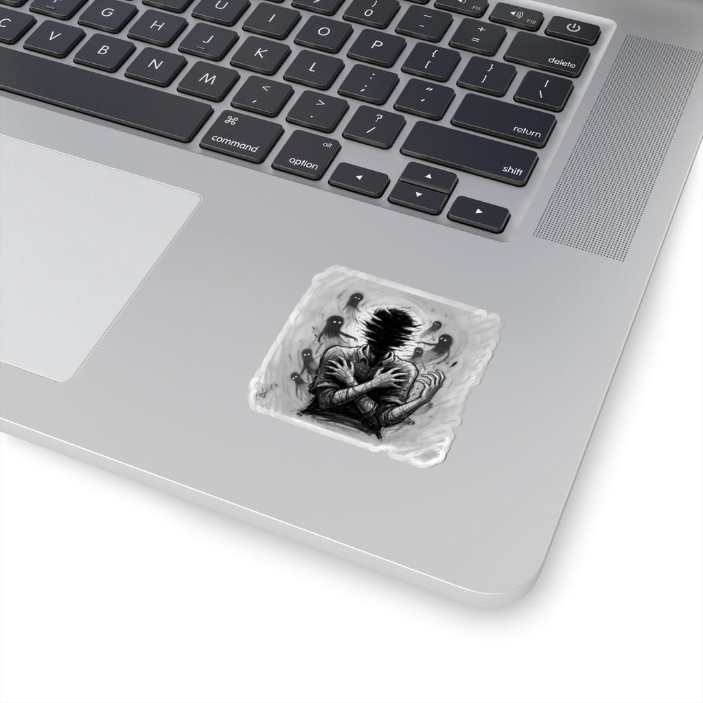 Xian Allen x Trash Cult Sticker – “Don’t Let Them In” | Haunted Ghost Spiral Kiss Cut Decal