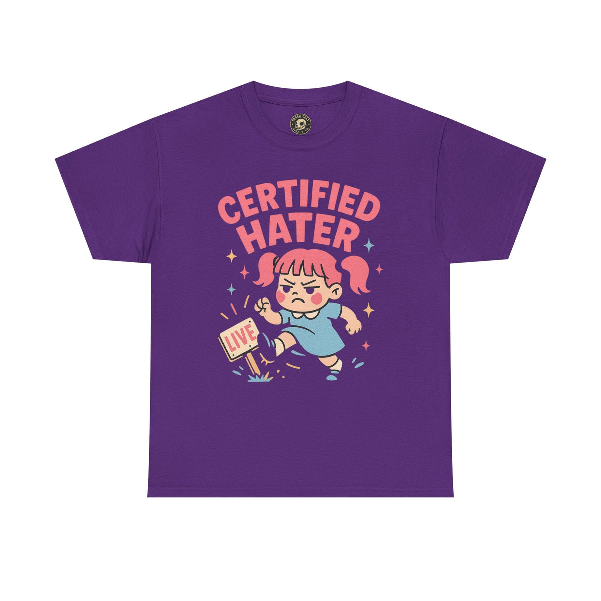 Certified Hater Unisex Heavy Cotton Tee, Funny Graphic T-Shirt, Casual Wear, Gift for Friends, Birthday Gift, Unique Humor Tee