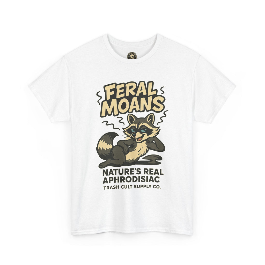 Feral Moans Unisex Heavy Cotton Tee, Funny Graphic Tee, Animal Lover Shirt, Casual Wear, Gift for Nature Enthusiasts