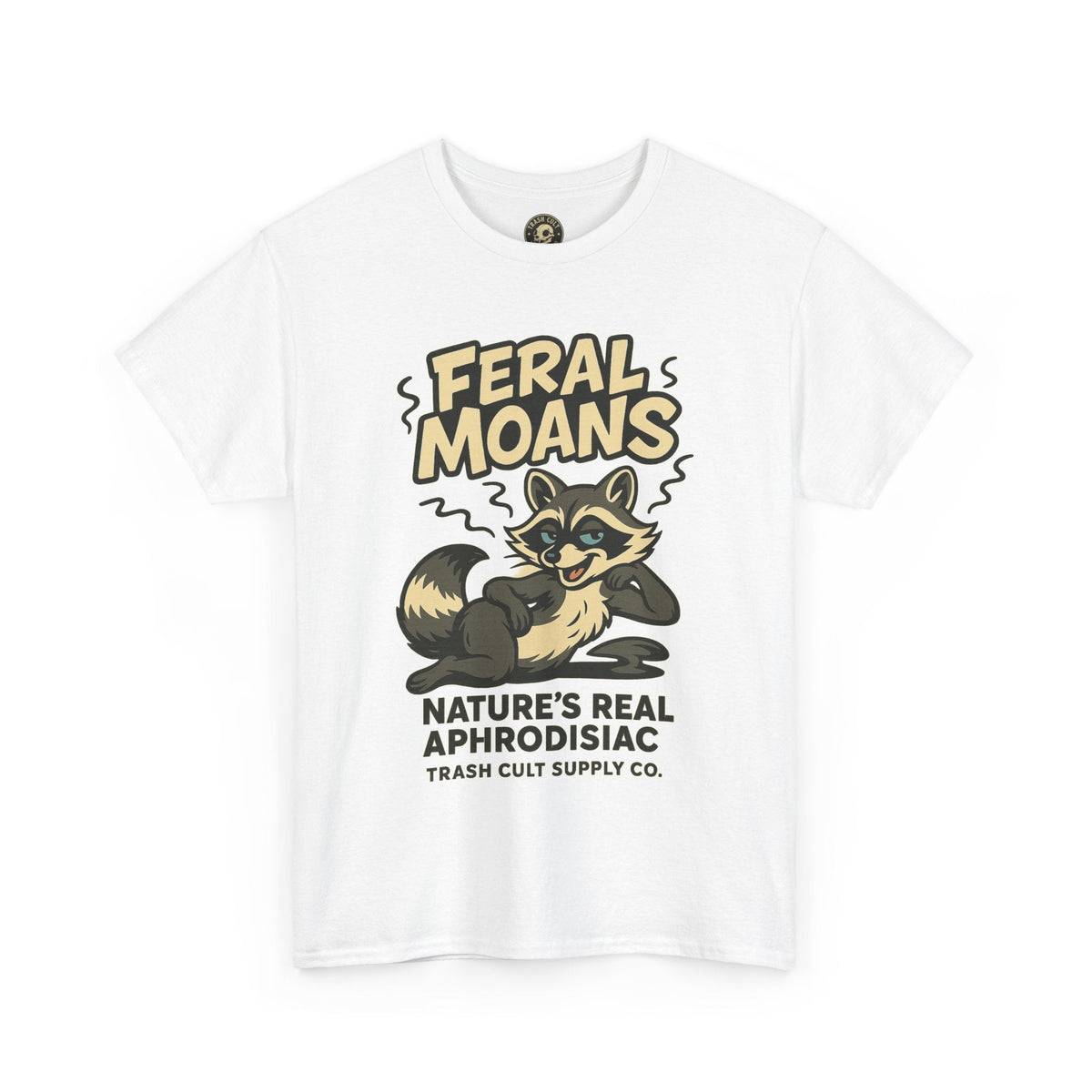 Feral Moans Unisex Heavy Cotton Tee, Funny Graphic Tee, Animal Lover Shirt, Casual Wear, Gift for Nature Enthusiasts