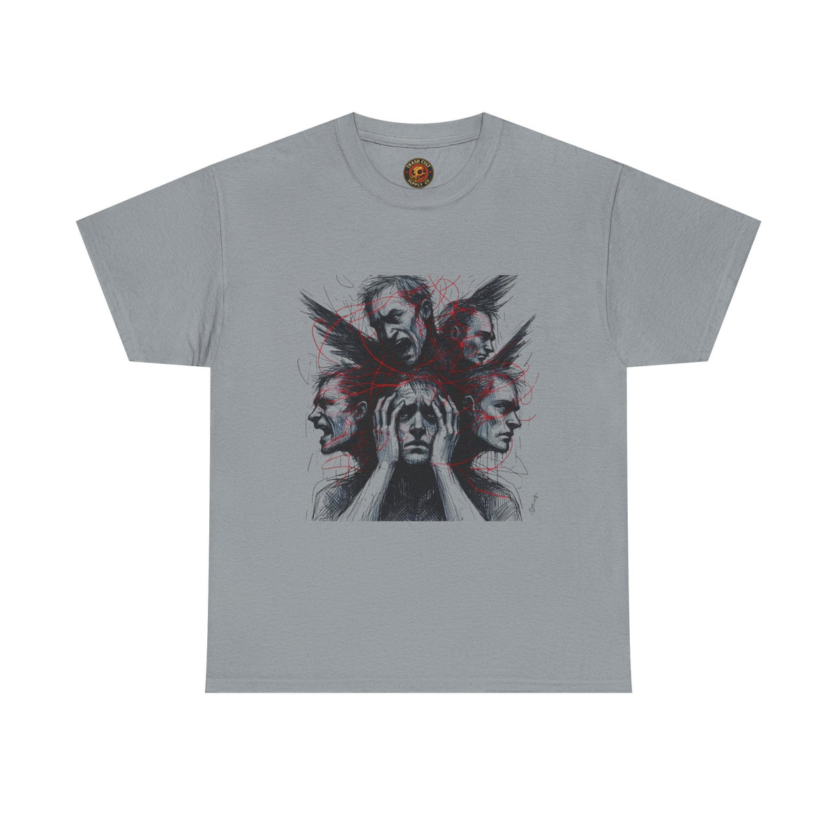 Xian Allen x Trash Cult Shirt – “Loud Inside My Head” | Dark Illustrative Art Tee