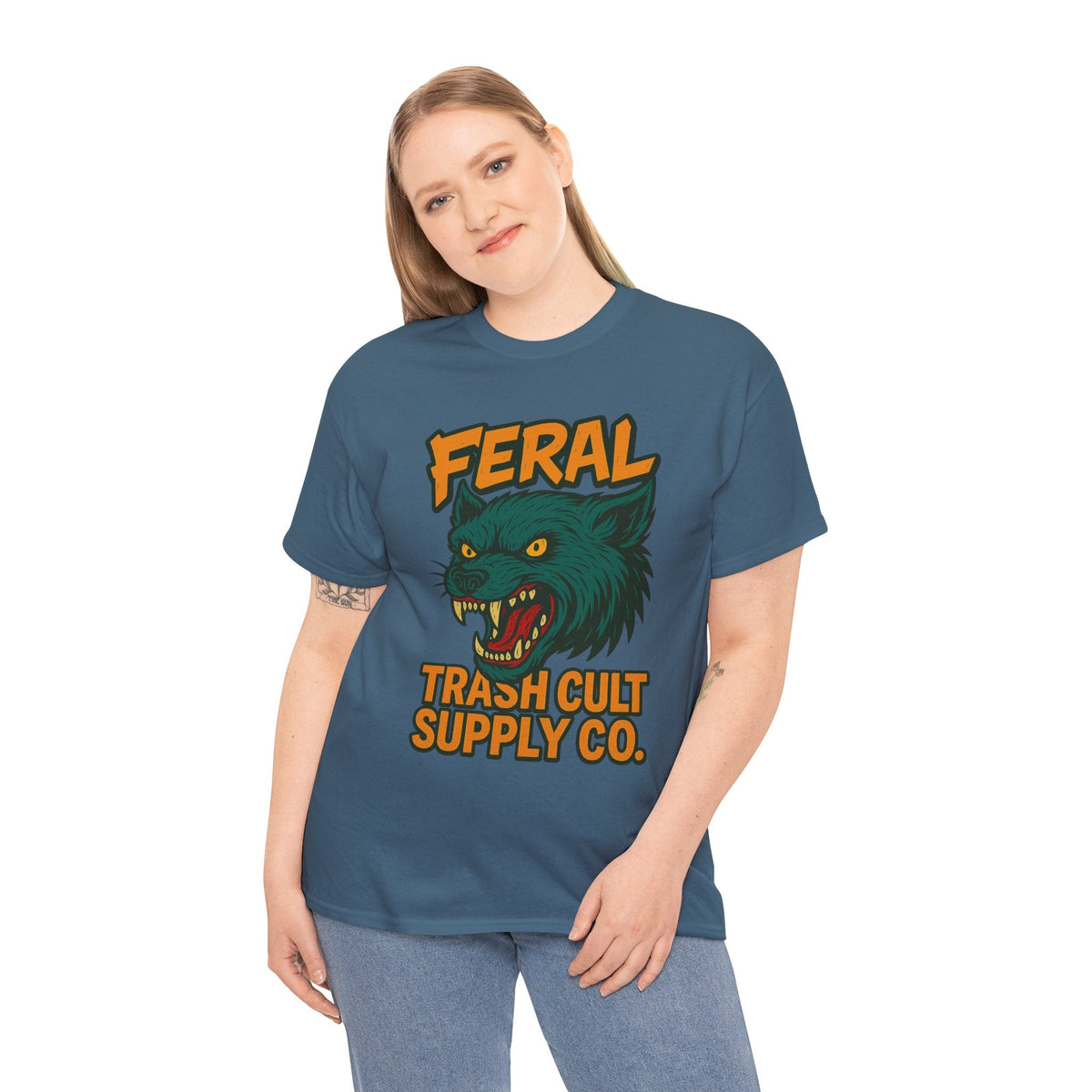 FERAL Wolverine Shirt – Trash Cult Graffiti Tee (Gildan 5000)