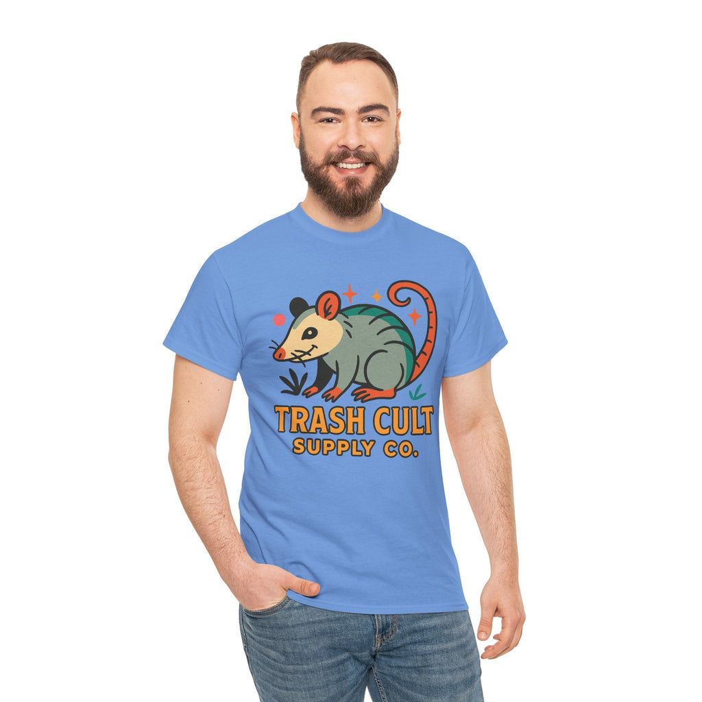 Trash Cult Unisex Cotton Tee, Trendy Apparel, Gift for Nature Lovers, Eco-Friendly Fashion, Unique Graphic Tee, Beach Casual Wear