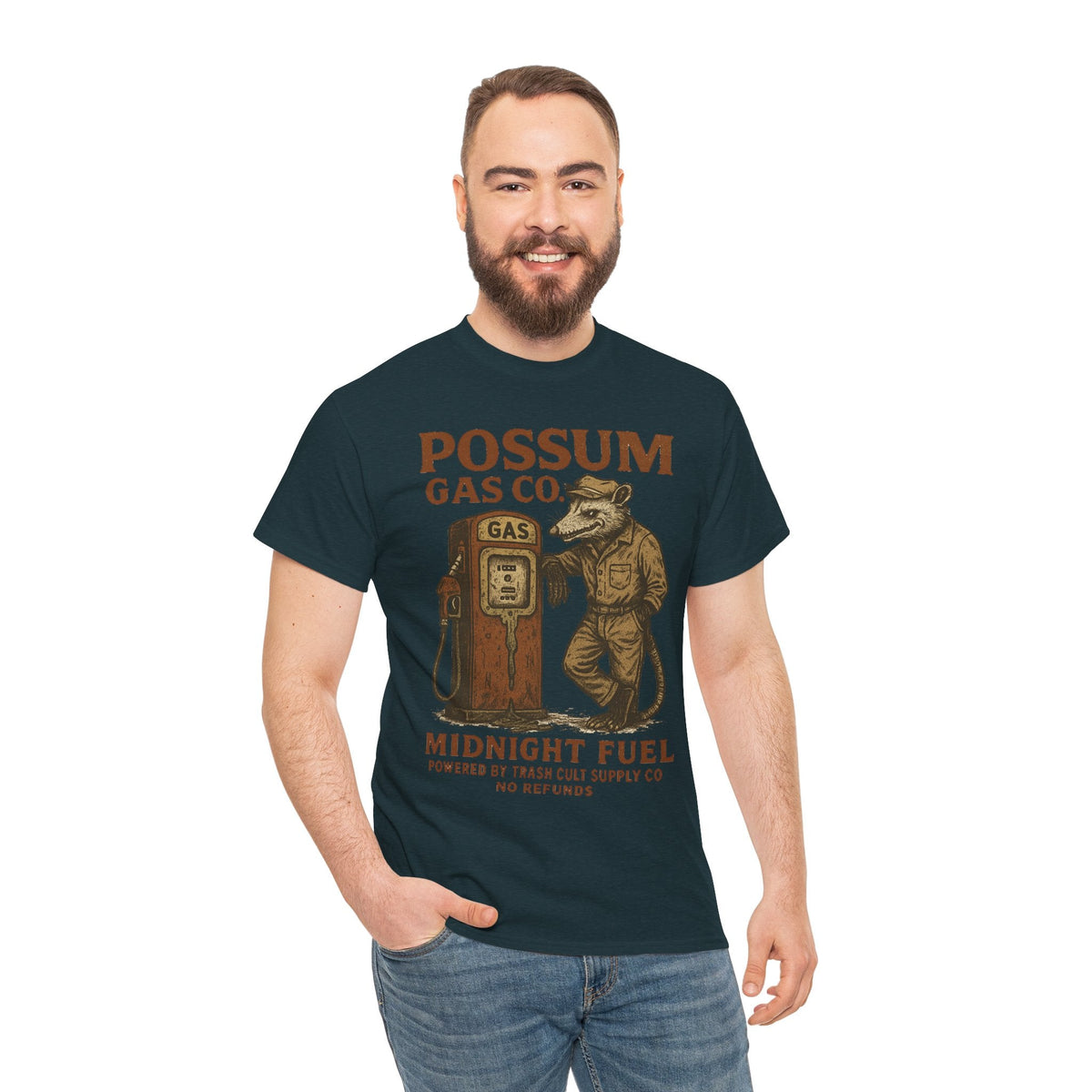 Possum Gas Co. Vintage Feral Mechanic Shirt – Trash Cult Supply Co. – Gildan 5000