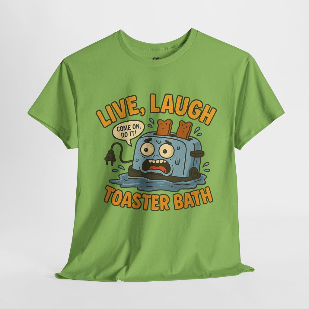 Funny Toaster Bath Tee, Humorous Unisex Shirt, Gift for Friends, Lightweight Cotton Tee, Birthday Party Outfit