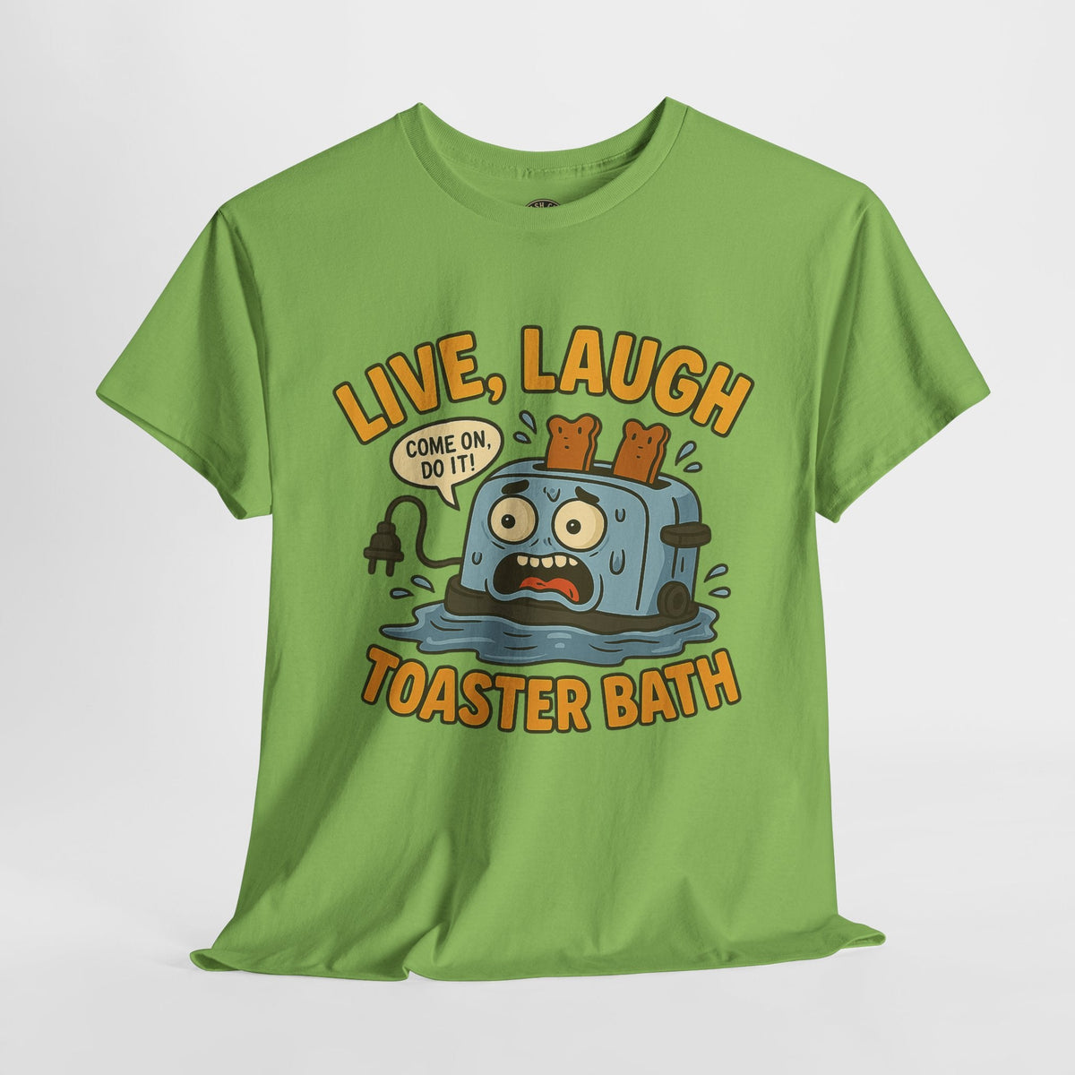 Funny Toaster Bath Tee, Humorous Unisex Shirt, Gift for Friends, Lightweight Cotton Tee, Birthday Party Outfit