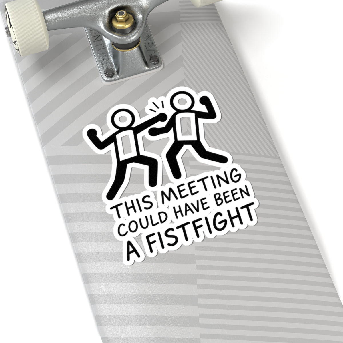 Funny Office Kiss-Cut Stickers | This Meeting Could Have Been A Fistfight | Humor for Work, Laptop, Planner Decals, Gag Gift