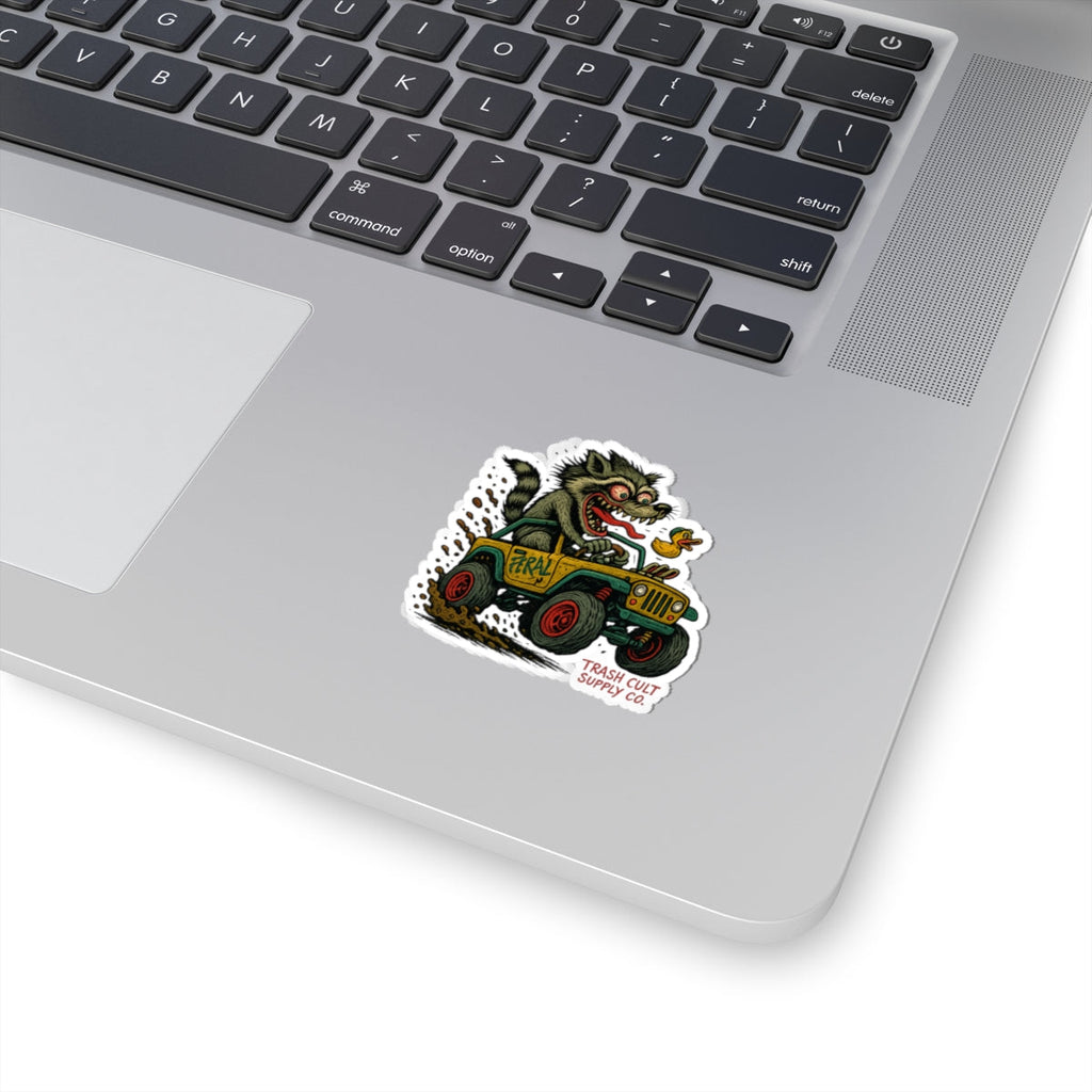 Feral Jeep Raccoon Sticker – Ed Roth Hot Rod Style Vinyl | Trash Cult Supply Co