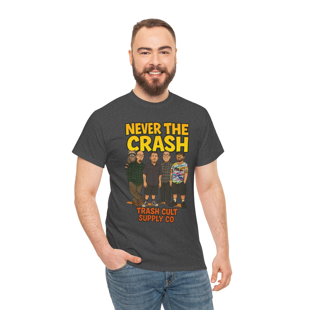 Never The Crash Band Shirt – Bold Graffiti Logo Tee - EXCLUSIVE | Gildan 5000