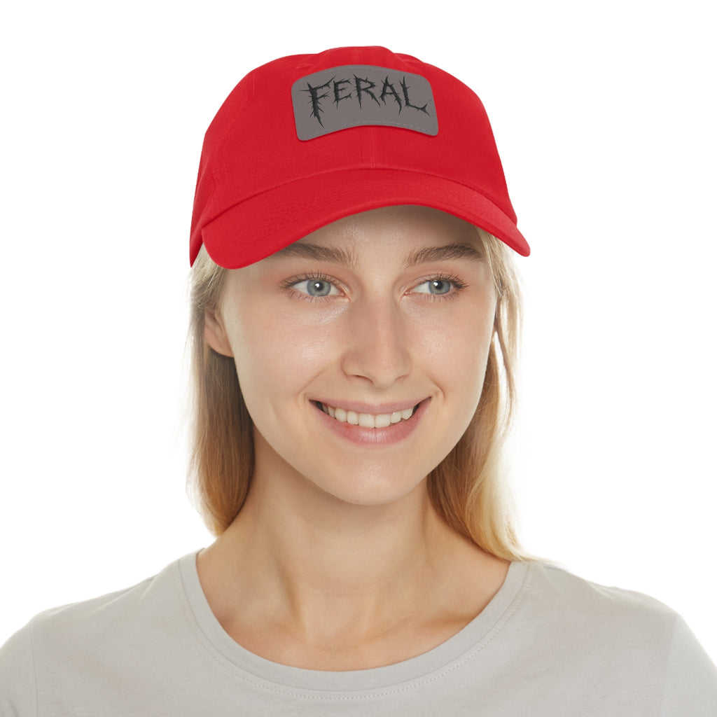 FERAL Embroidered Leather Patch Hat – Trash Cult Supply Co.
