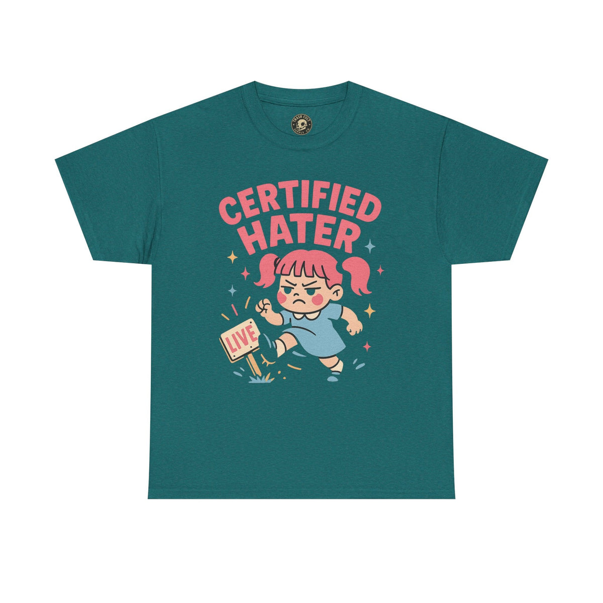 Certified Hater Unisex Heavy Cotton Tee, Funny Graphic T-Shirt, Casual Wear, Gift for Friends, Birthday Gift, Unique Humor Tee