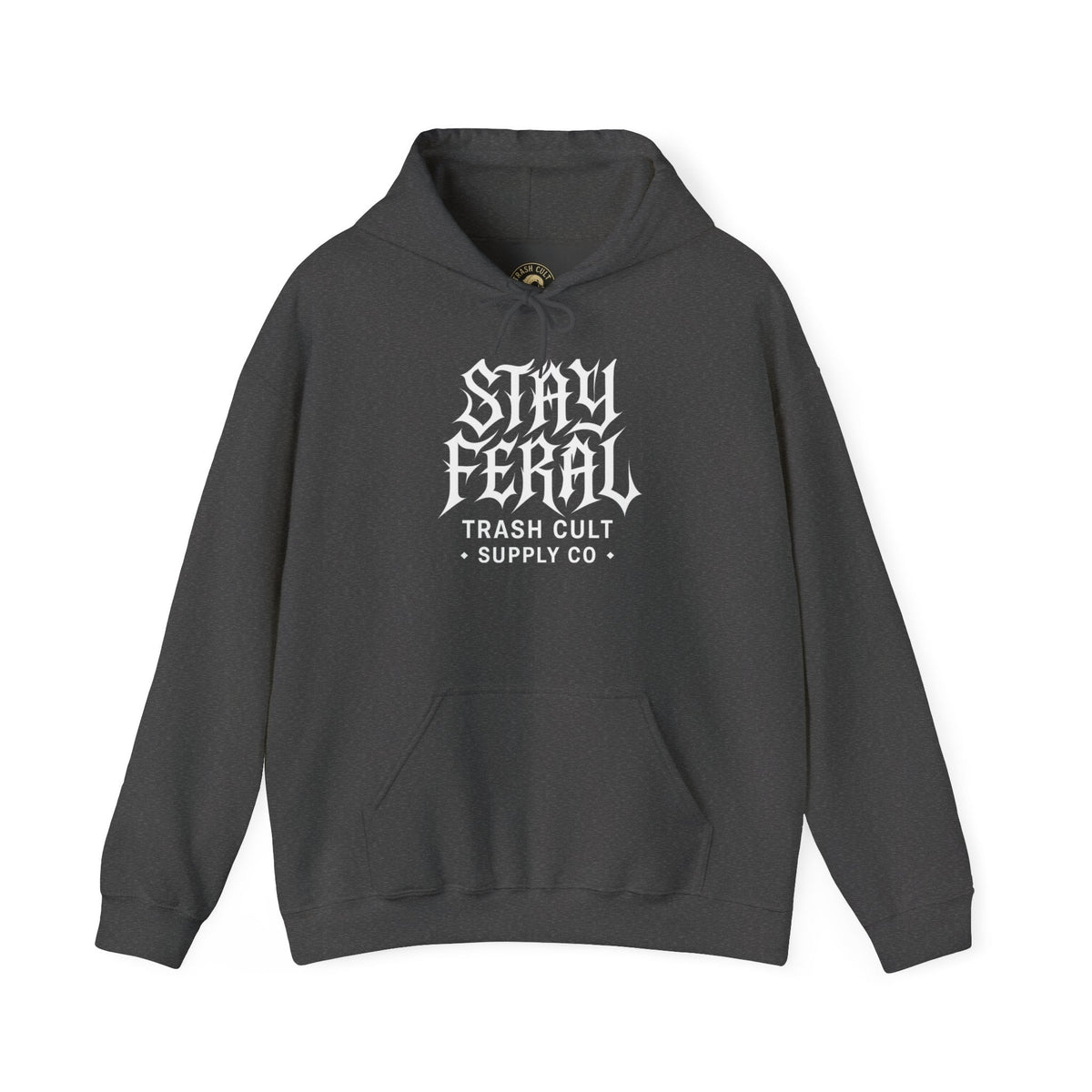 Stay Feral Gothic Hoodie – Trash Cult Supply Co Unisex Pullover