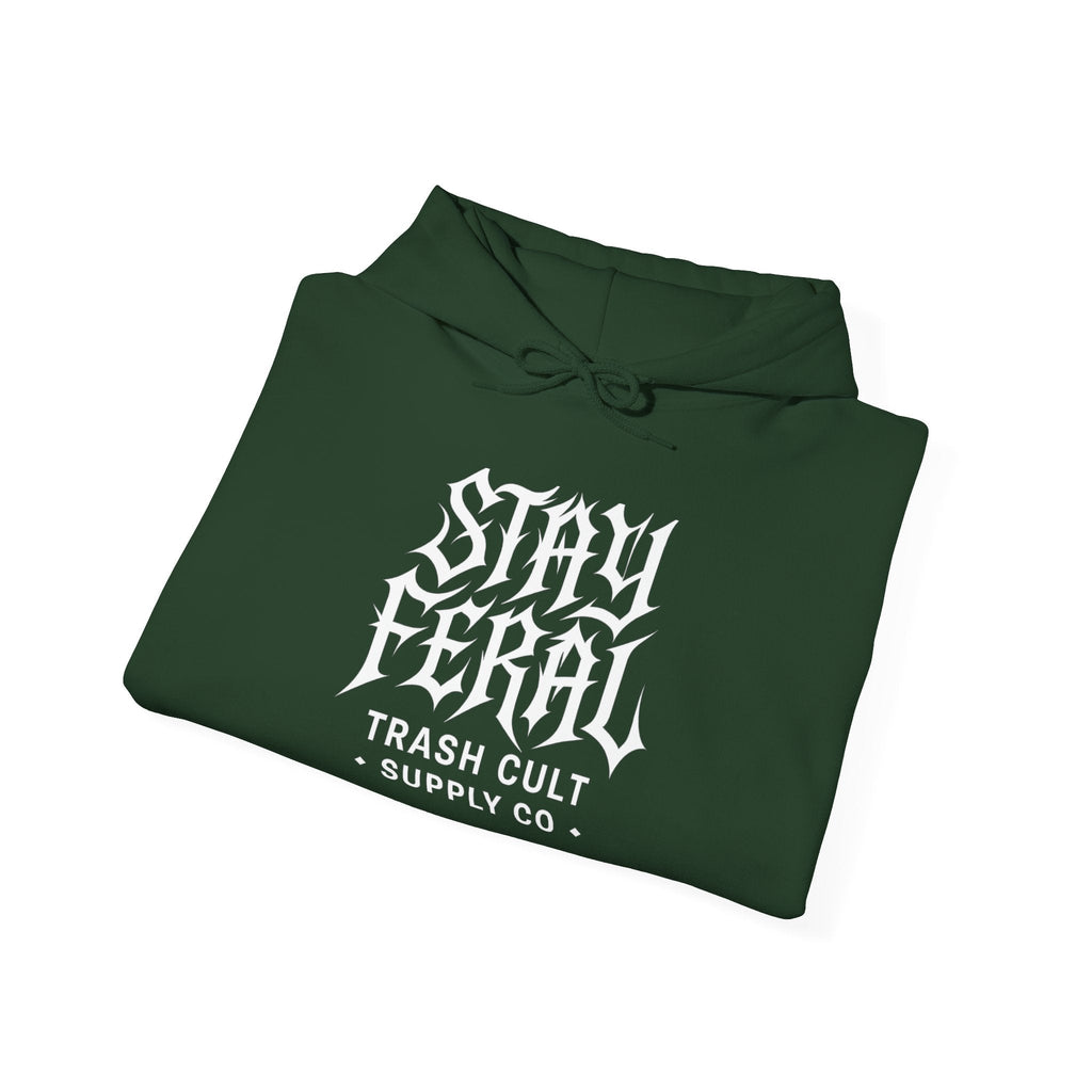 Stay Feral Gothic Hoodie – Trash Cult Supply Co Unisex Pullover
