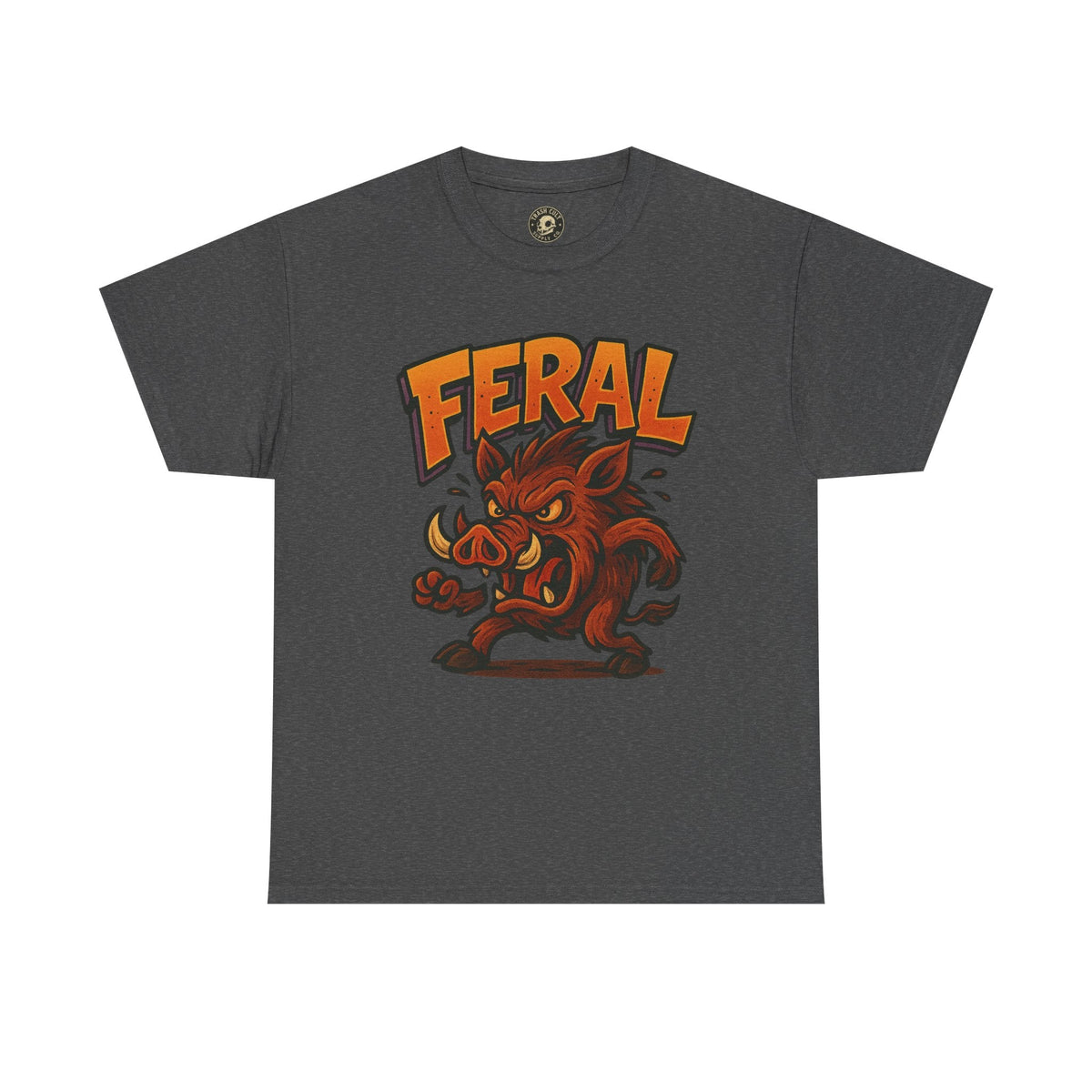 Feral Boar T-Shirt – Bold Unisex Animal Graphic Tee | Funny Cotton Shirt for Chaos Creatures