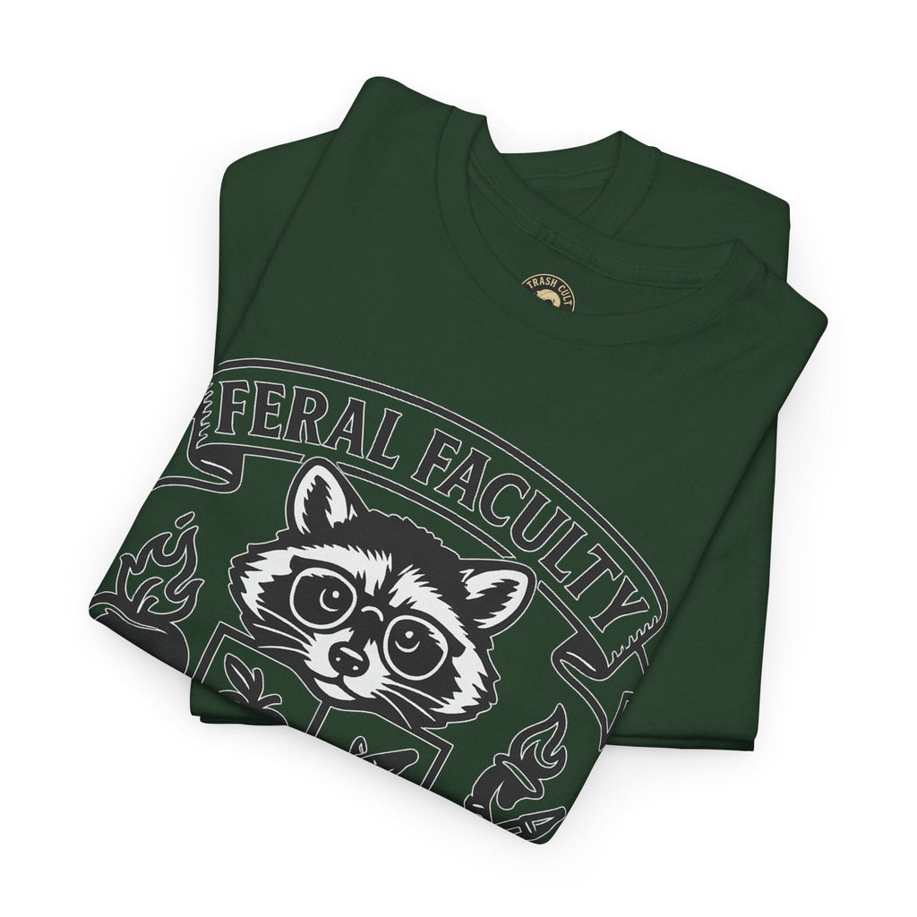 Feral Faculty Tee, Fun Teacher Shirt, Animal Lover Gift, Cool Graphic Tee, Casual Everyday Wear, Unisex Cotton T-Shirt