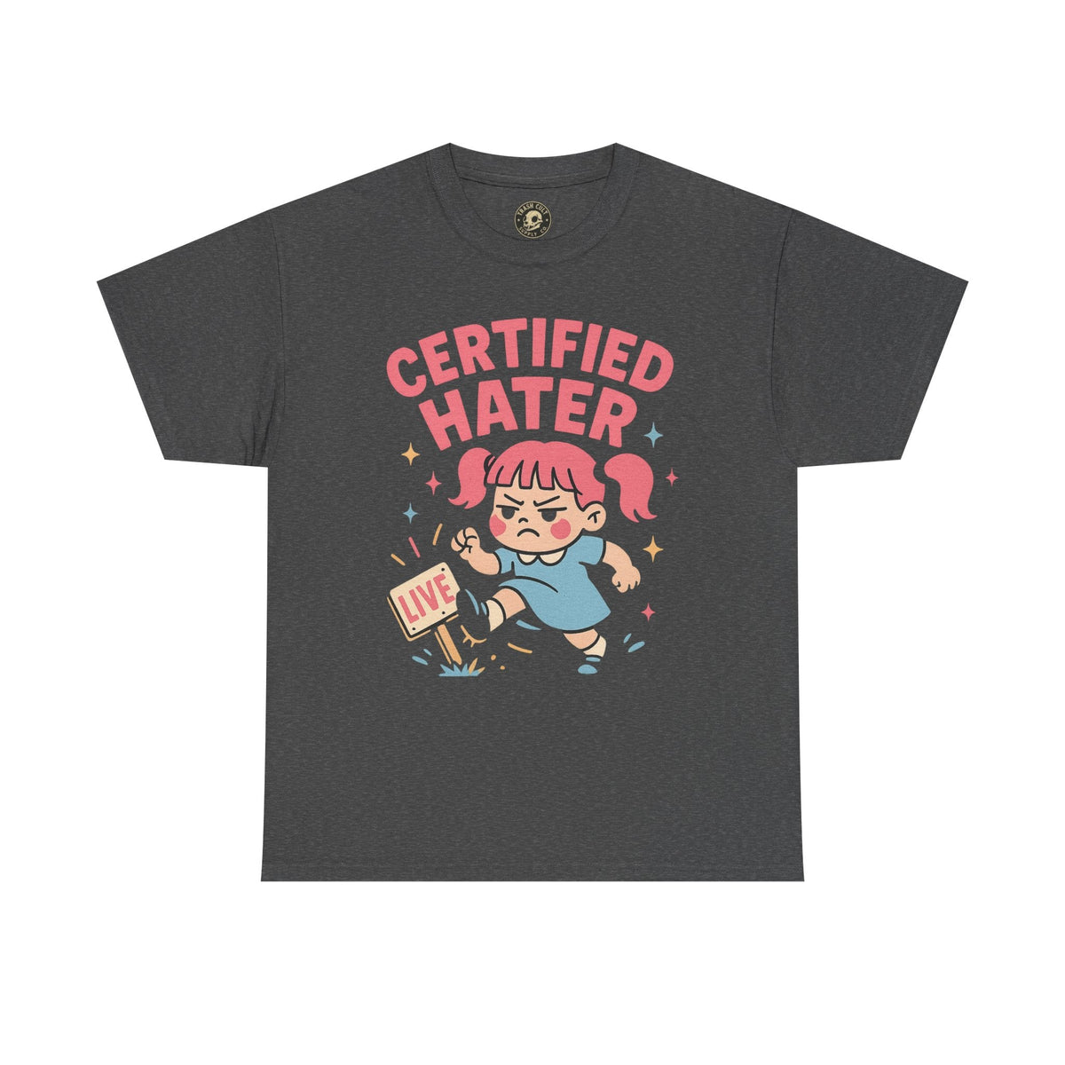 Certified Hater Unisex Heavy Cotton Tee, Funny Graphic T-Shirt, Casual Wear, Gift for Friends, Birthday Gift, Unique Humor Tee