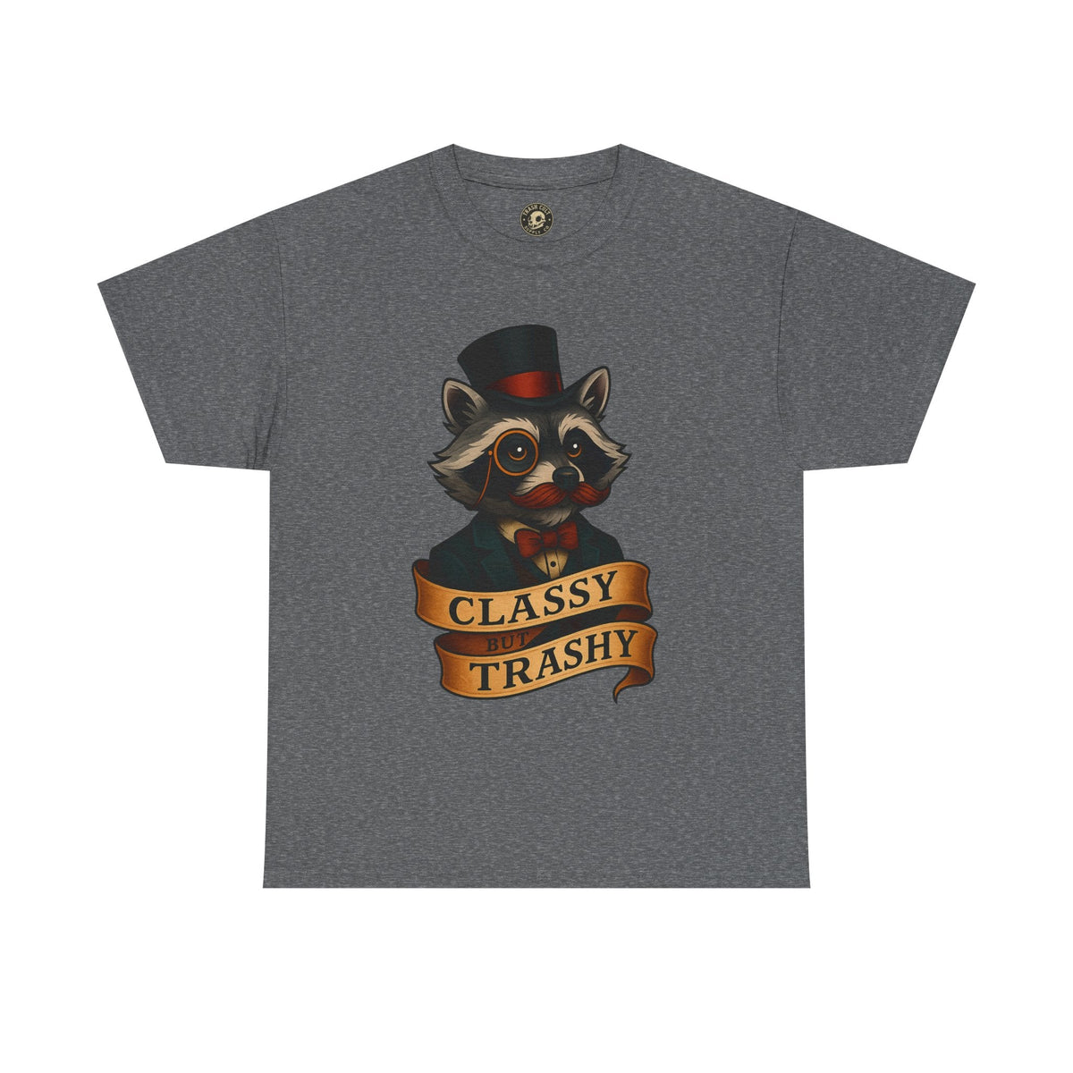 Classy Trashy Raccoon Tee, Unisex Heavy Cotton Tee, Funny Animal Shirt, Unique Gift, Casual Wear, Vintage Style T-Shirt