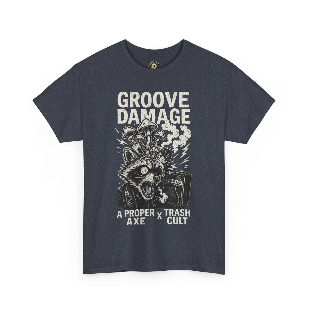 Groove Damage T-Shirt – A Proper Axe x Trash Cult Collab – Stoner Groove Punk Shirt