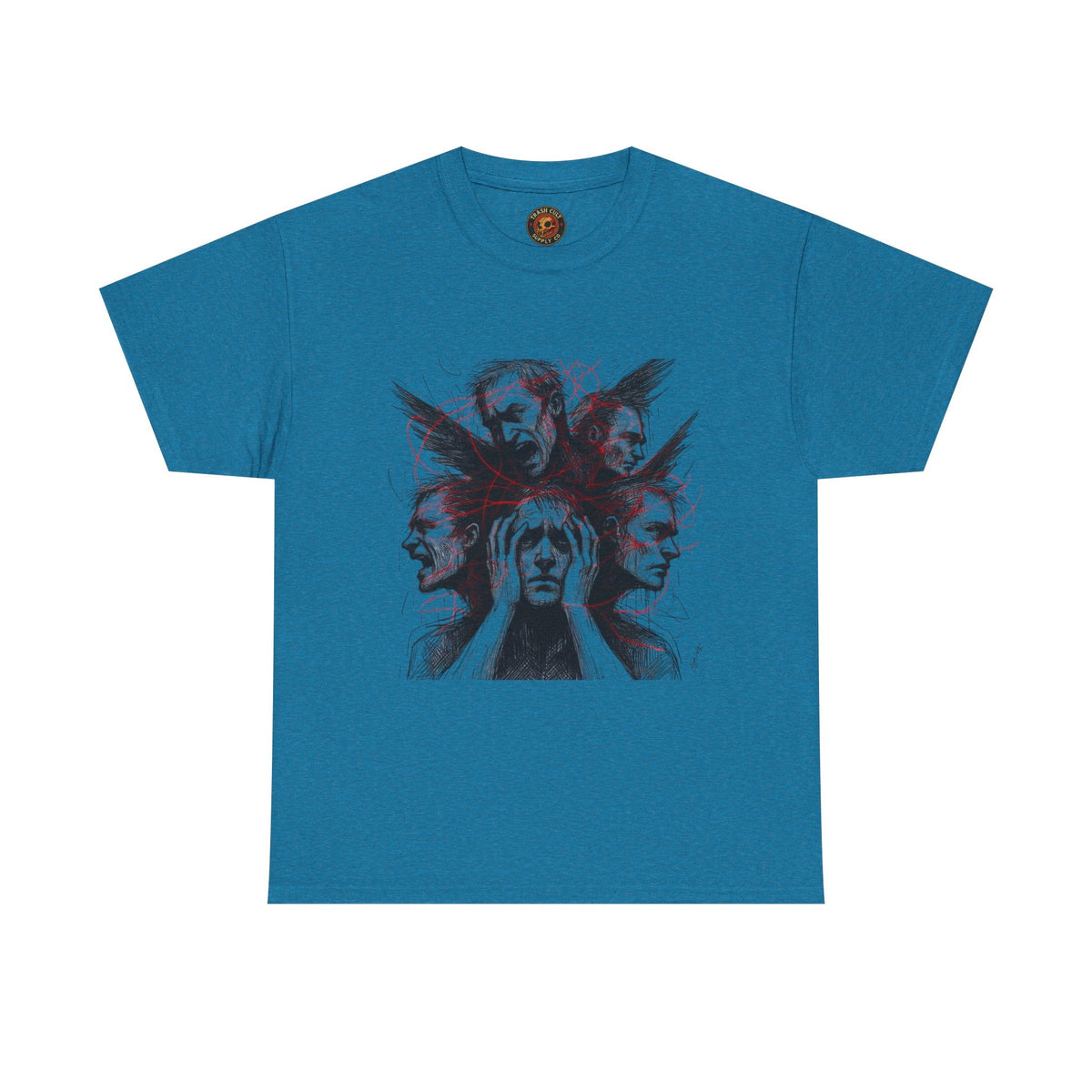 Xian Allen x Trash Cult Shirt – “Loud Inside My Head” | Dark Illustrative Art Tee